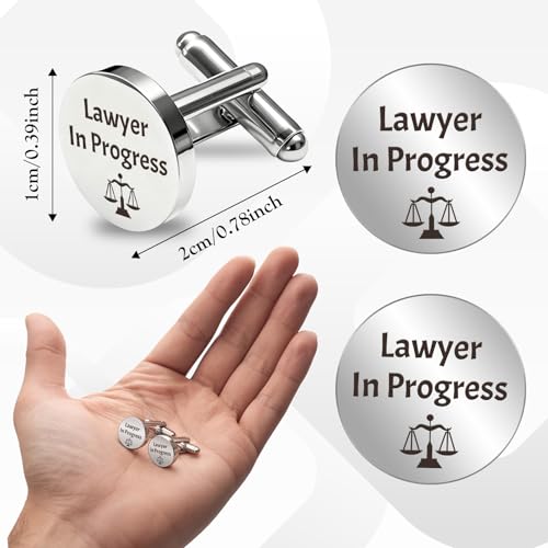 Law Student Gifts for Men Christmas Gifts Law School Essentials Supplies Stainless Steel Cuff Links Cufflink Future Lawyer to Be Gift Cool Birthday Presents Small Stocking Stuffers Valentines Day Gift