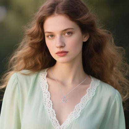 Fairy Gift Necklace/Earrings for Women 925 Sterling Silver Angel Elf Jewelry Gifts for Daughter - color: Necklace-A