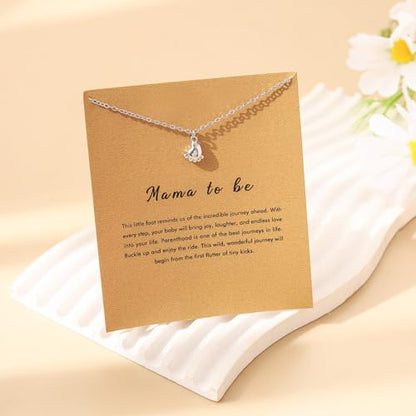 RZKING Silvery Necklace for Women, Gifts for Friend Mom Daughter Teacher - style: Little Foot