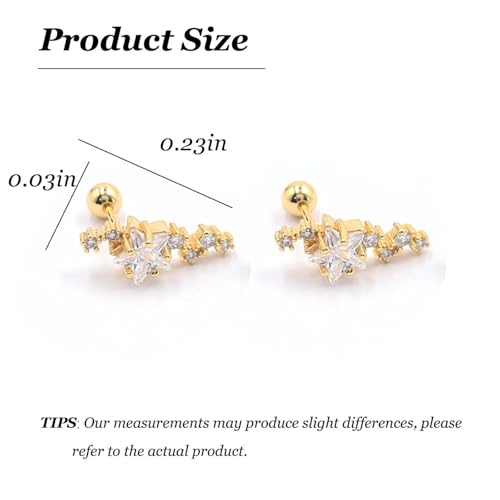 Ear Climbers Earrings for Women Gold Silver Ear Cuffs Non Piercing Dainty Cartilage Earrings Set Statement Cuff Earring for Women Trendy - color: Gold