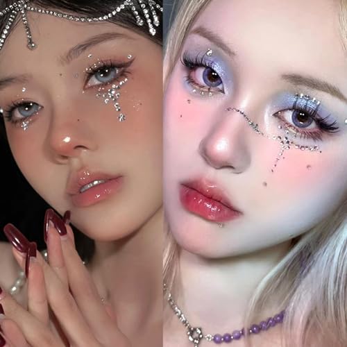 Longita Fake Lip Ring and Nose Piercing Set - Ball Spike, Hoop, Stud, Stick-on Bridge and Eyebrow Ring - Silver, Gold, Black - color: 1-silver
