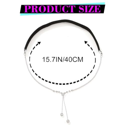 Rhinestone Garter Silver Party Leg Chain Crystal Garters for Women