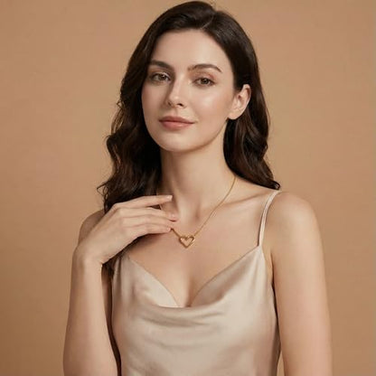 Heart Pendant Necklace – Dainty & Minimalist Style for Daily Wear - style: Minimalist/Dainty