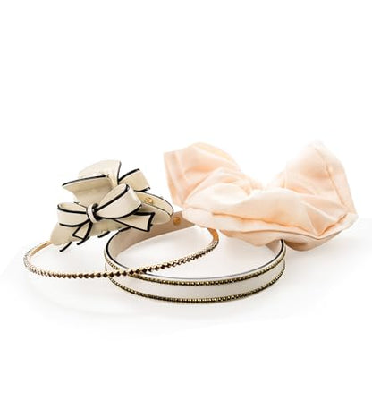 Violet & Brooks Everyday Essentials Hair Accessory Gift Box - Cream - color: Cream