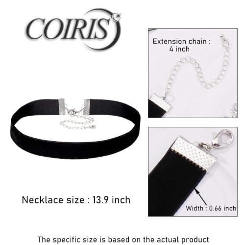 Velvet Choker Necklace for Women Goth Halloween Y2K Ribbon Collar Set - color: Colorful-0.6''-20pcs