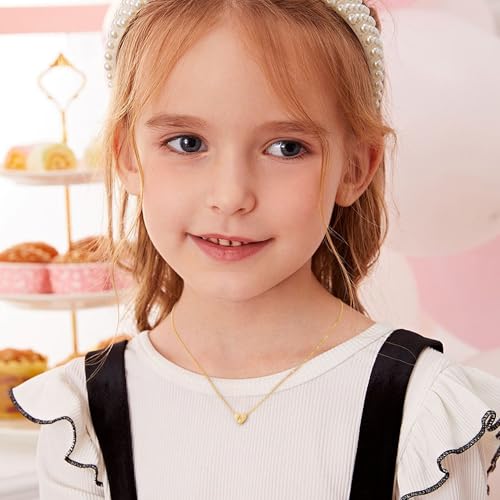 Turandoss Heart Initial Necklaces for Women Girls - 14K Gold Plated Heart Pendant Letter Alphabet Necklace Letter Initial Necklace Gifts for Girls Teens - style: K