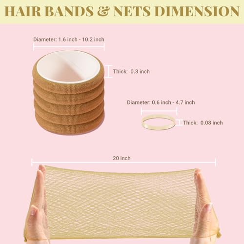 IKOCO 415pcs Bobby Pins Set, U Pins with Hair Ties and Hair Net, Gold | Strong Hold, Snag-Free, No Damage, Smooth Edges, Dance Competition & Ballet Ready, Ideal for Updos, Bun & Daily Styling - color: Gold