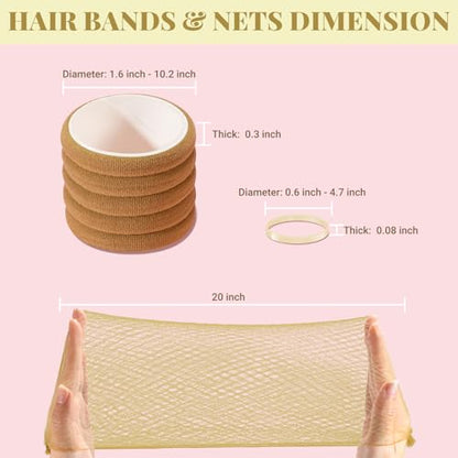 IKOCO 415pcs Bobby Pins Set, U Pins with Hair Ties and Hair Net, Gold | Strong Hold, Snag-Free, No Damage, Smooth Edges, Dance Competition & Ballet Ready, Ideal for Updos, Bun & Daily Styling - color: Gold