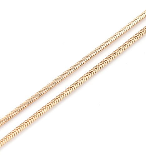 NLCAC Filigree Leaf Pedant Necklace Snake Chain Gorgeous Hollow Leaf Necklace for Women - color: Gold Tone