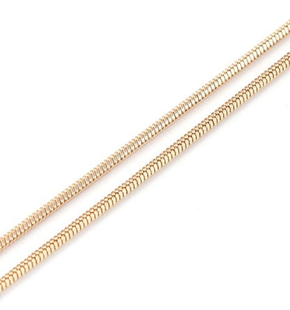 NLCAC Filigree Leaf Pedant Necklace Snake Chain Gorgeous Hollow Leaf Necklace for Women - color: Gold Tone