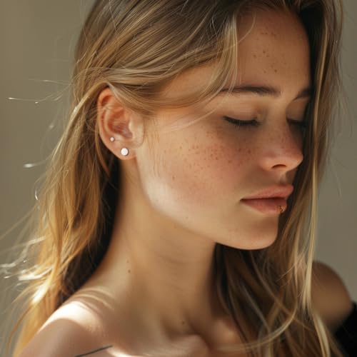 LADEMAYH Comfy Dead Stretching Ear Tapers Stretching Kit, Small Gaps Packed, 0.5mm Increments, Surgical Stainless Steel 316L, Flat Top Ear Plugs, Pain-Free Body Piercing Jewelry for Women & Mens - color: Silver, size: 1-2mm 6pcs