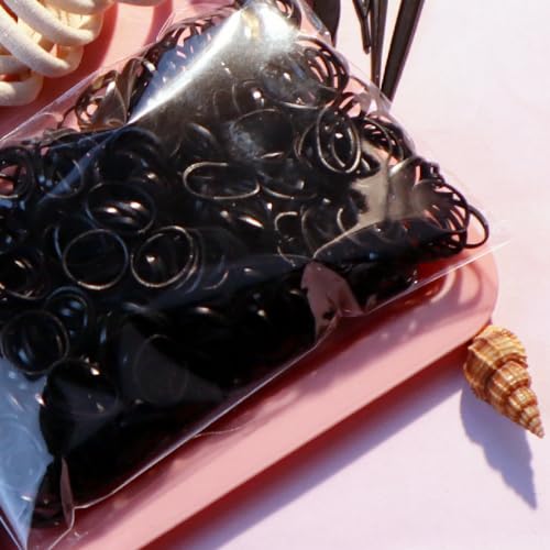 YANRONG 755PCS Hair Accessories for Woman Set Seamless Ponytail Holders Variety Hair Scrunchies Hair Bands Scrunchy Hair Ties For Thick and Curly (755PCS (black brown)) - color: 755PCS (black brown)