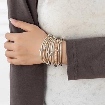 Rantanto Leather Wrap Bracelets For Women Gold Twist Lock Buckle Wrist Cuff | PU leather,Skin-friendly,Boho Stackable Wristband,Fashion Daily Jewelry,Trend Casual Party Bangle,Fit For Birthday, Holiday - color: Multi Gold