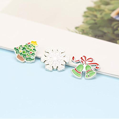 Cute Enamel Pin Set Lapel Pins Brooches Cartoon Brooch Badge Pins for Clothes Bags Backpack for Women - color: Merry Christmas
