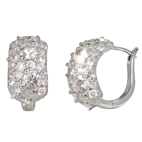 14K Gold Plated CZ Huggie Hoop Earrings for Women, Full CZ Dainty Daily Wear Jewelry1111