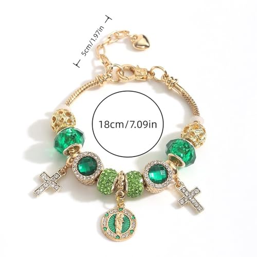 Cross bracelet for women Sacred Heart of Jesus Gold Bracelets for Women Confirmation and Baptism Gifts, Encouragement Presents for Mom Sister Daughter and Friends, Christian Jewelry | sacred heart bracelet,christian bracelet,heart bracelet for women,catho