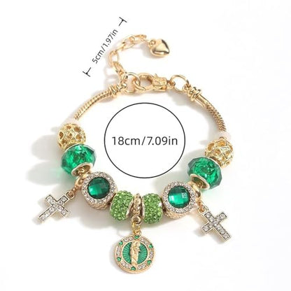 Cross bracelet for women Sacred Heart of Jesus Gold Bracelets for Women Confirmation and Baptism Gifts, Encouragement Presents for Mom Sister Daughter and Friends, Christian Jewelry | sacred heart bracelet,christian bracelet,heart bracelet for women,catho