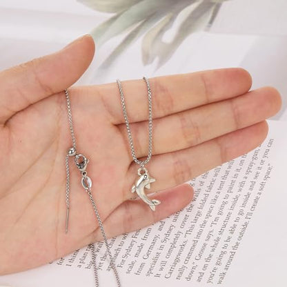 10 Pcs Adjustable Silver Necklace Chains Dainty Box Chain Bulk | 20 Inches Stainless Steel Chain for Jewelry Making with Lobster Clasps for Women - color: Silver Box