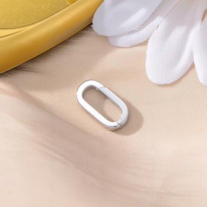 925 Sterling Silver Double Opening Lobster Clasp, Necklace Bracelet Anklet Jewelry Extender Clasp for DIY Jewelry Making (Style 10) - style: style 10