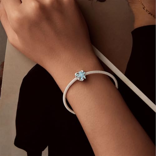 Hummingbird Charms For Bracelets 925 Sterling Silver Animal Dangle & Beads Butterfly Cat Beads Charms For Women Jewelry Gift - color: Blue starfish