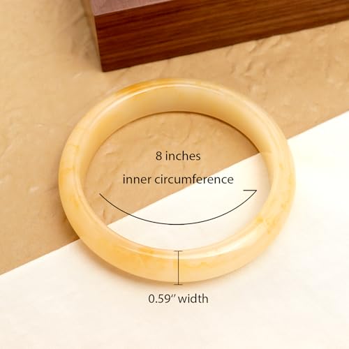 Chunky Resin Wide Bangle Bracelets for Women, Trendy Statement Minimalist Acrylic Bracelet Prom Holiday Jewelry Gift - color: Beige