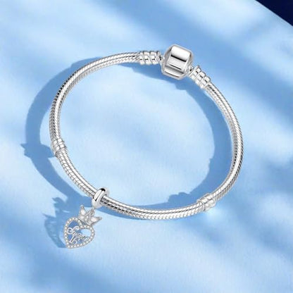 Sweet 16 Celebration Dangle Charm Happy Birthday Compatible with Pandora Bracelet - color: White