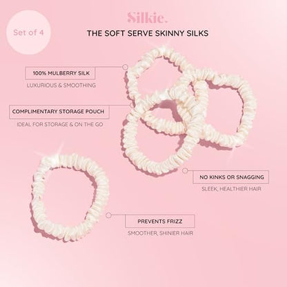 SILKIE x4 Set 100% Pure Mulberry Silk (Soft Serve) - color: Soft Serve