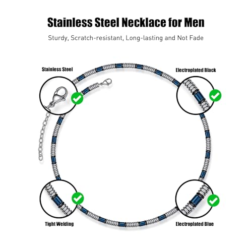 Stainless Steel Chain Necklaces,Rolo Chain Necklace for Men Women,Unique Fashion and Charm Jewelry, Silver Tone Chain,Stainless Steel Adjustable Link, Gifts for Friends/Husband/Dad - style: 1480