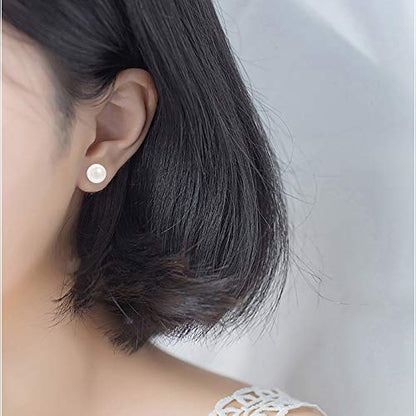 Yoursfs 3 Pairs Faux Pearl Stud Earrings Sets For Women 18K Gold Plated Elegant Small Round Pearl Stud - style: Women's Pearl Earrings