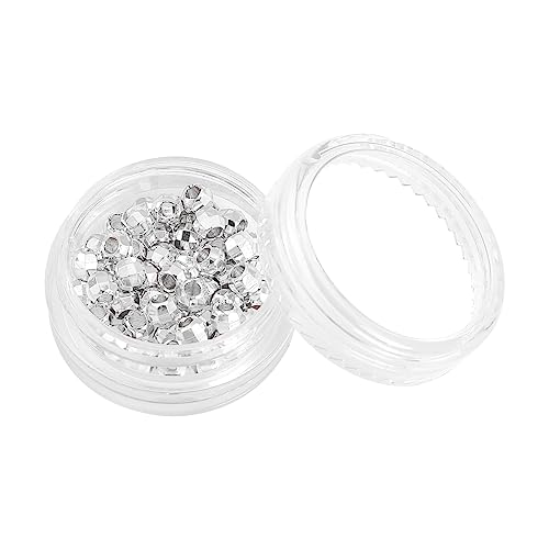 Silver Plated Laser Round Spacer Beads 4x4mm 50pcs for Jewelry Making Findings Non Tarnish - color: Silver, size: 4mm Laser