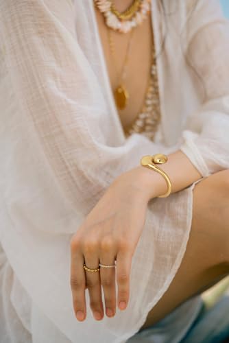 Chunky Gold Bangle Bracelets for Women Trendy Wide Hinged Open Cuff Bangle Bracelet Boho Thick Statement Gold Bracelets Am Cuff Wist Bracelets - color: Teardrop Bangle-Gold color