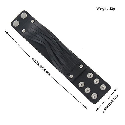 GelConnie Leather Cuff Bracelet Punk Braided Bracelets Rock Leather Wristbands Faux Mens Leather Bracelet Gothic Viking Bangle Adjustable Wrap Bracelet for Women,Men - color: Style LPB2221-1