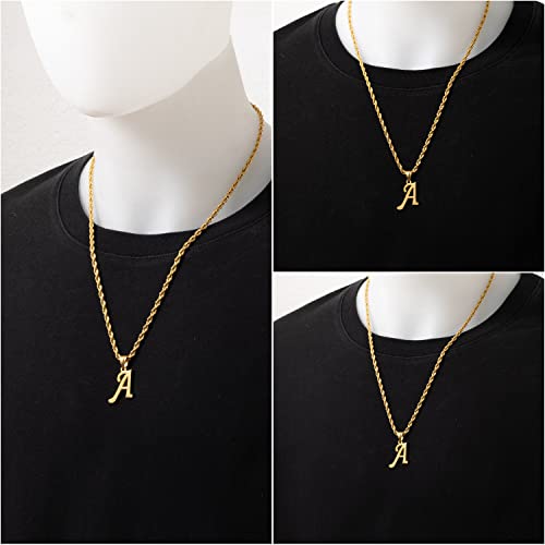 Initial Charms Gold Initial Pendant 14k Gold Letter Charm Name Pendant for Women and Men - style: Gold A