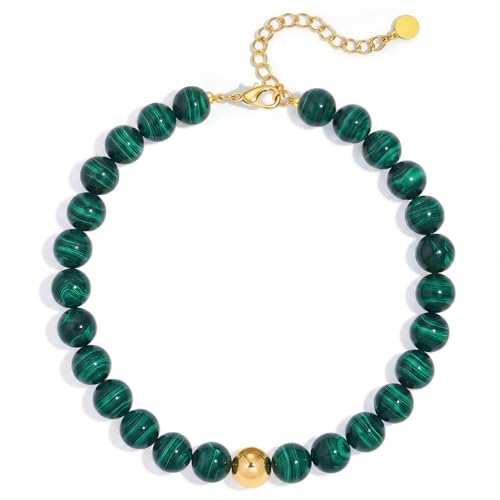 Chunky Beaded Necklace for Women, Colorful Trendy Statement Summer Jewelry Gift - color: necklace-11