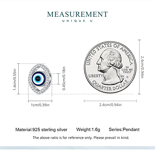 925 Sterling Silver Charms for Bracelet Jewelry Gifts for Women - color: Evil eyes