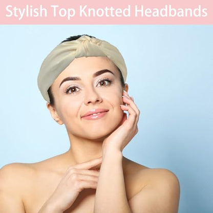 Spa Headband and Wristband Set Top Knotted Headbands Silky Satin Hair Bows Bows Hair Clip Big Hair Claw Clips Butterfly Hair Accessories Satin Silk Scrunchies Quilted Makeup Bag Blank Cards Gift Box