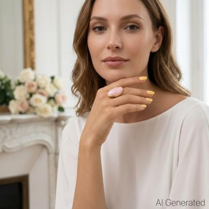 Colorful Chunky Statement Ring for Women Large Oval Acrylic Ring Boho Geometric Finger Ring Summer Beach Jewelry Gifts - color: Pink