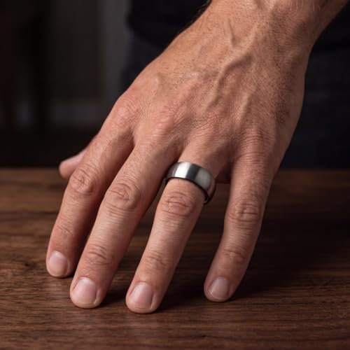 Tungsten Wedding Band Ring 10mm 8mm 6mm 4mm for Men Women 18k Rose Gold Plated Dome Black Grey Brushed Polished - color: 8 Rose Gold Black Grey Tungsten