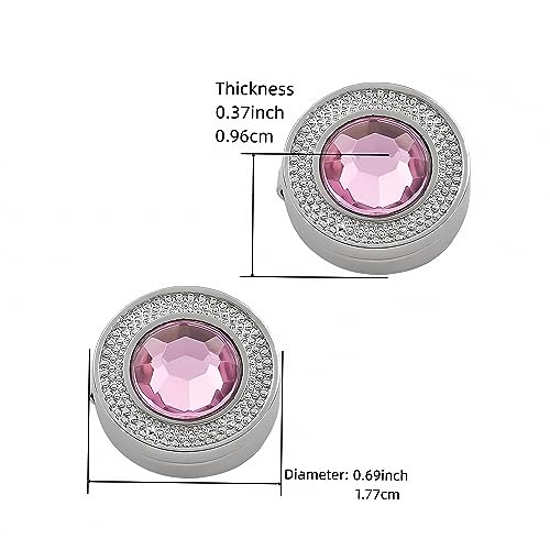 Mens Button Covers Tuxedo Shirt Cufflinks Alternative | Fake cufflinks and alternative fashion jewelry accessories for mens formal business dress shirts suits and groomsmen - color: H Silvery pink
