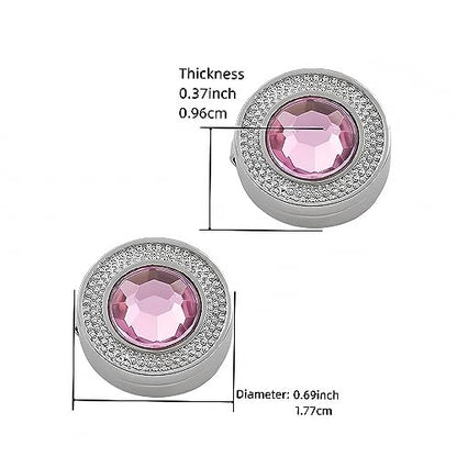 Mens Button Covers Tuxedo Shirt Cufflinks Alternative | Fake cufflinks and alternative fashion jewelry accessories for mens formal business dress shirts suits and groomsmen - color: H Silvery pink