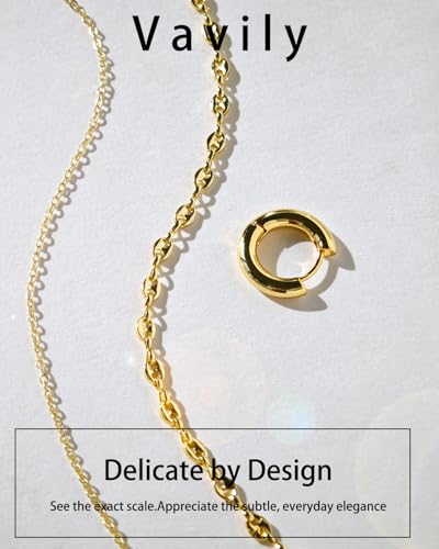 Link Gold Chain 14K Gold Plated Trendy Rope Paperclip Thick Chain Necklace Minimalist Layered Gold Chain Choker Necklaces for Women - style: Layered Link Chain
