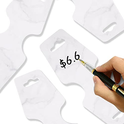 200PCS Bracelet Display Cards Necklace Holder Cards Self Adhesive Jewelry Packaging Selling Card for Small Business (Mable, 1.8x4.7 inches) - color: Mable