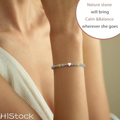 Best Friend Bracelet Gifts for Women Sister Bestie, Christmas Gift for Teens Mom Daughter Granddaughter Birthday Gift for Her Stocking Stuffers - color: Amazonite-Daughter 2