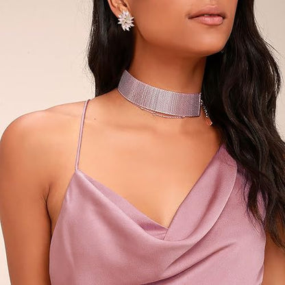 EVER FAITH Sparkly Rhinestone Clip-on Earrings for Women Bride, Fashion Marquise Crystal Cluster Wedding Bridal Stud Earring for Prom Formal Party - color: Pink Gold-Tone