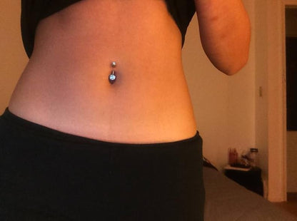 VCMART Belly Button Ring Short Bar Belly Ring Short Belly Button Rings Surgical Steel 6mm Belly Rings for Women Small Belly Button Piercing Navel Rings Piercing Jewelry - color: F -silver