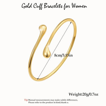 Charm Thin Cuff Bangle Bracelets for Women Dainty Adjustable Bar Bracelet Minimalist Adjustable Open Metal Cuff Bangle Bracelets Armlet Jewelry