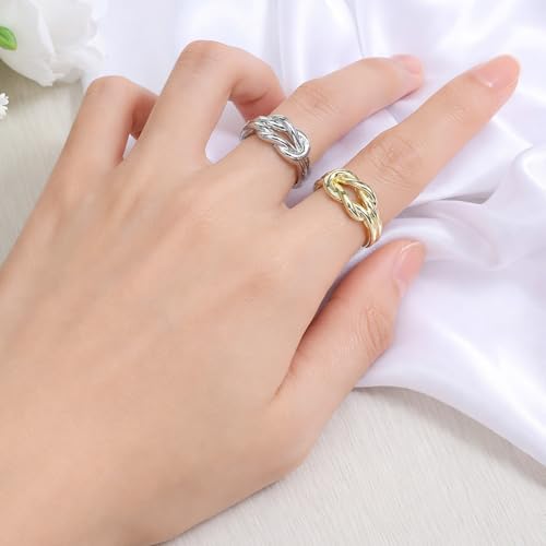 2 PCS Scarf Rings for Women 0.9in Knot Scarf Clip for Shawl Scarves Dress Buckle Wrap Clasp Clip Clothing Accessories
