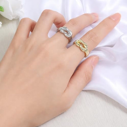 2 PCS Scarf Rings for Women 0.9in Knot Scarf Clip for Shawl Scarves Dress Buckle Wrap Clasp Clip Clothing Accessories