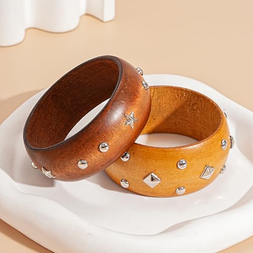 Acrylic Resin Bracelet for Women Chunky Square Bracelets Wide Wristbands Bangle Punk Jewelry