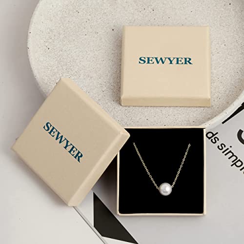 Dainty Pearl Pendant Necklaces for Women 14K Gold Plated Handmade Layered Pearl Chain Necklace Delicate Layered Pearl Necklace Everyday Jewelry Gift - color: 3 Pearl-Silver